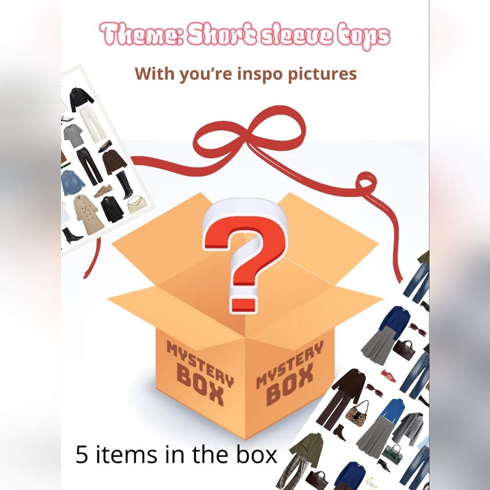 Mystery Box - 5 Short Sleeve Tops Surprise Package